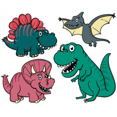 Activities of Dinosaurs Drawing Coloring Pages for kids