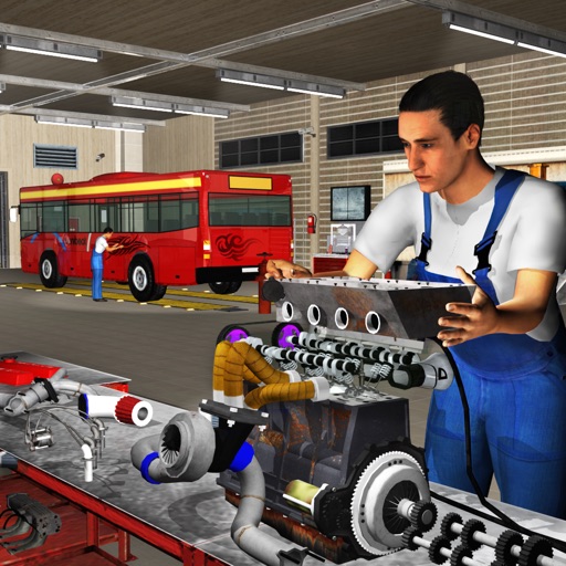 Big Bus Mechanic Simulator: Repair Engine Overhaul iOS App