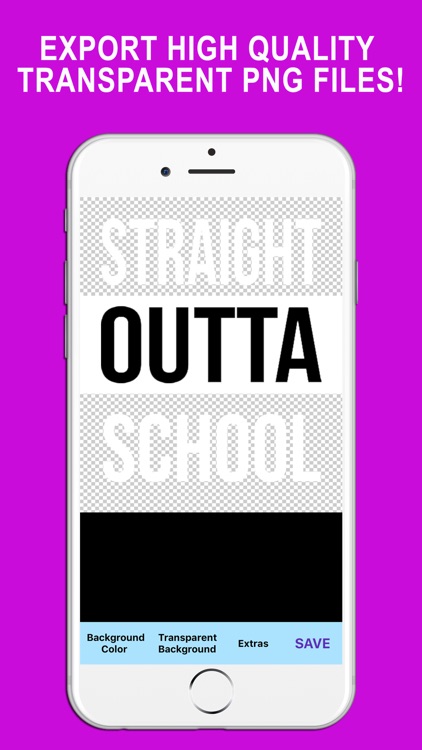 Straight Outta - Create and Design Text PNG Images screenshot-3