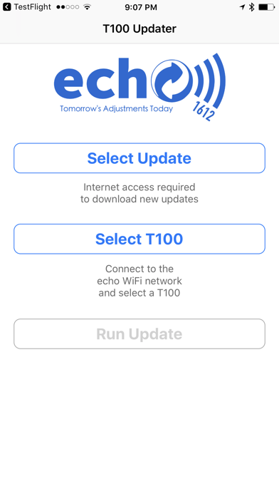 How to cancel & delete echo1612 - T100 Updater from iphone & ipad 1