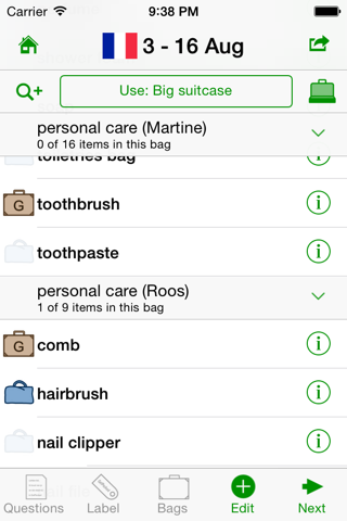 GetPacked: packing list Travel Packing List Save Time