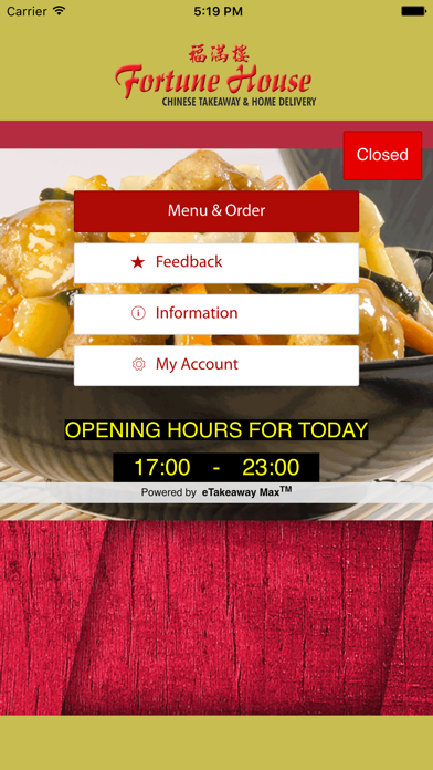 How to cancel & delete Fortune House Chinese Takeaway from iphone & ipad 1