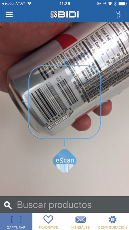 BIDI: Lector QR y de Barras