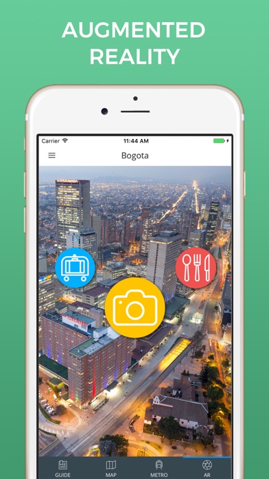 Bogota Travel Guide with Offline Street Map screenshot 2