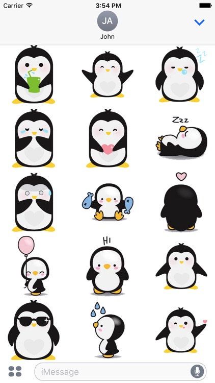 Penguin Love Sticker