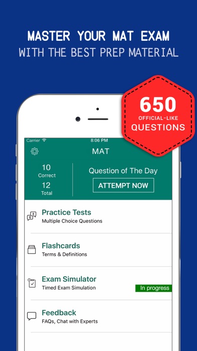 How to cancel & delete MAT Tutor 2017 - Mat Miller's Analogies Test Prep from iphone & ipad 1