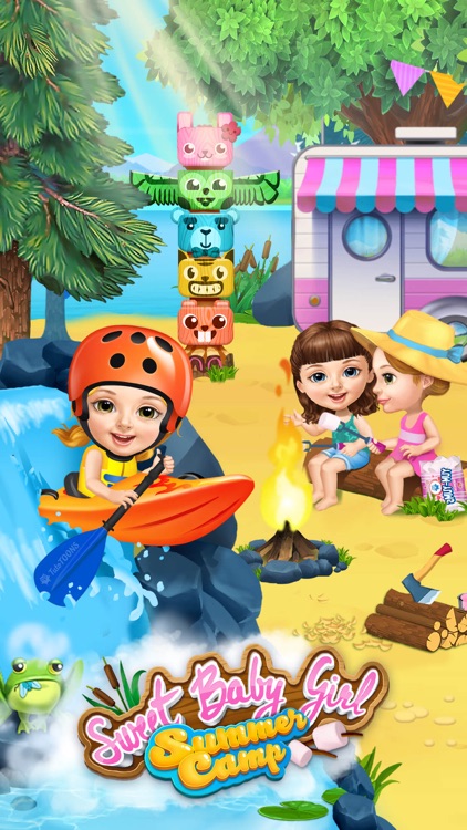 Sweet Baby Girl Summer Camp - Kids Camping Club screenshot-0