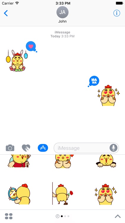 Fat Chicken Animated Stickers v1