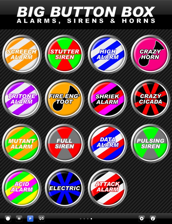 Big Button Box: Alarms, Sirens & Horns HD - sounds screenshot-3