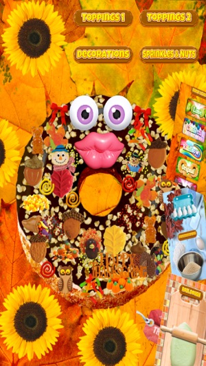 Donut Maker Thanksgiving Dessert Food Cooking Game(圖4)-速報App