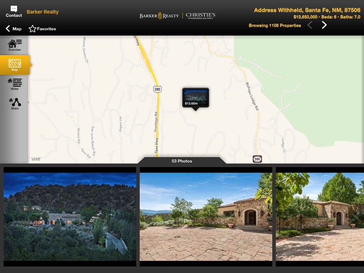 Santa Fe Real Estate Mobile for iPad