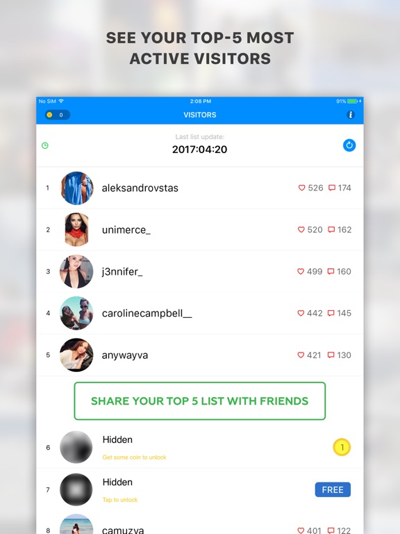 Screenshot #4 pour Visitors Pro