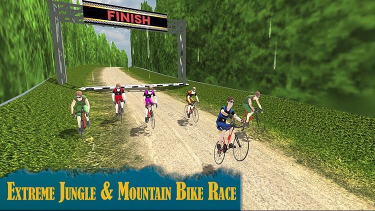 Fast track bicycle rider:The Jungle race Challenge screenshot-3