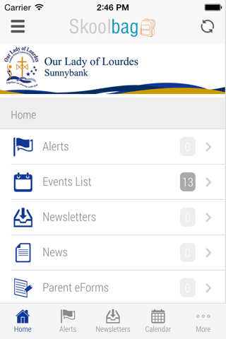 Our Lady of Lourdes Sunnybank - Skoolbag - náhled
