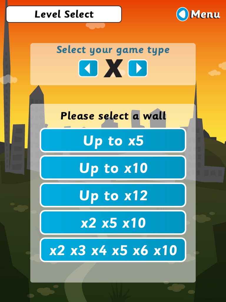 Wipeout Wall for iPad (Multiplication & Division) screenshot 2