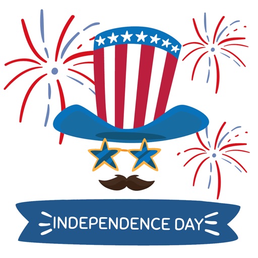 USA Independence Day 2017 Celebration Stickers icon