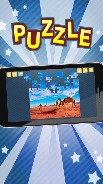 Desert Jigsaw Puzzles. Nature games for Adults