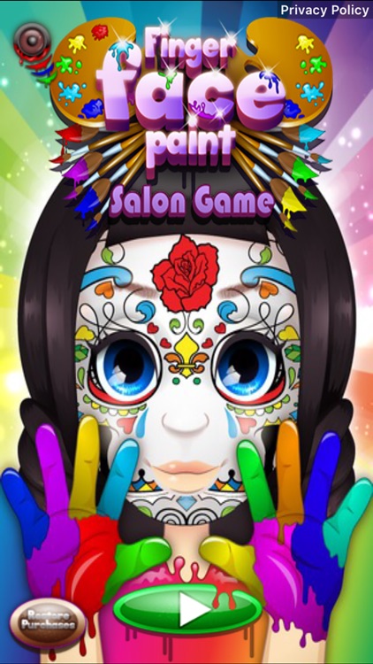 Finger Face Paint - Salon Game