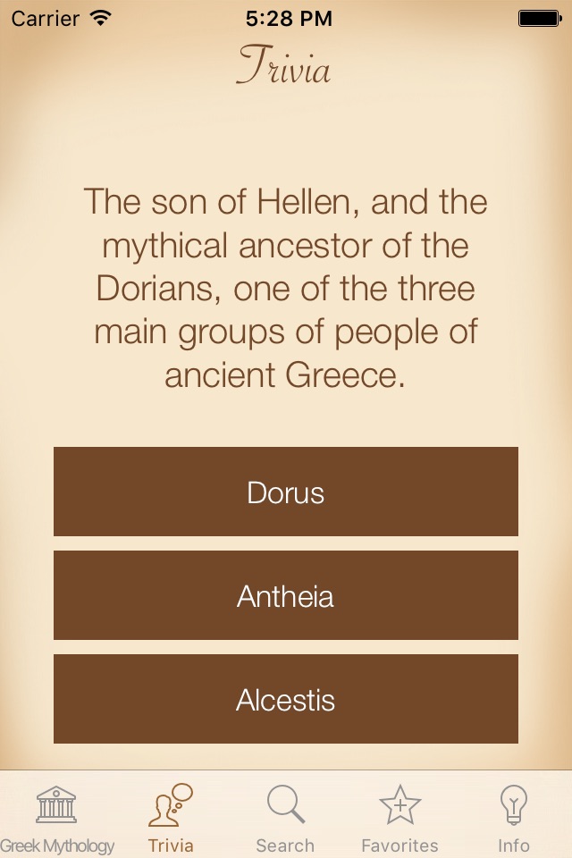 Mythology & Trivia screenshot 3