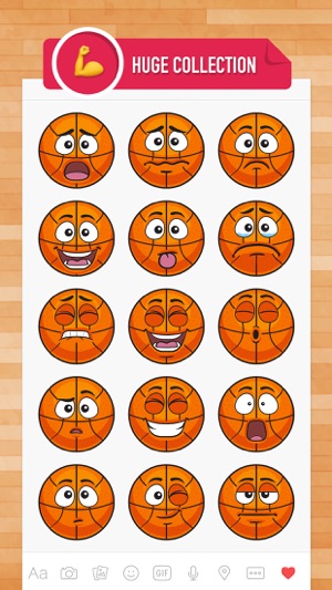 BasMoji - basketball emoji & stickers for iMessage(圖2)-速報App