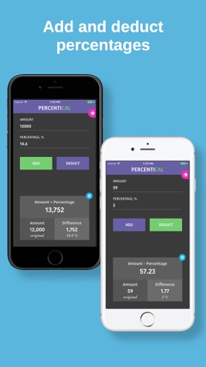 PercentiCal - Add & Deduct %(圖2)-速報App