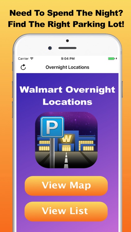 Overnight Parking Locator for Walmart