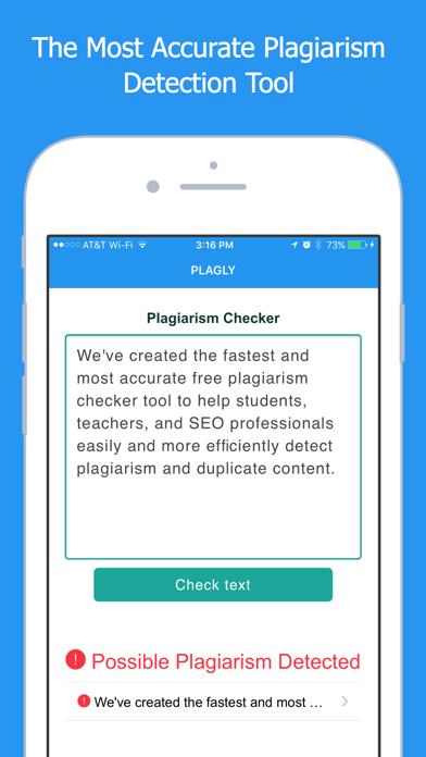 How to cancel & delete Plagly Plagiarism Checker from iphone & ipad 1