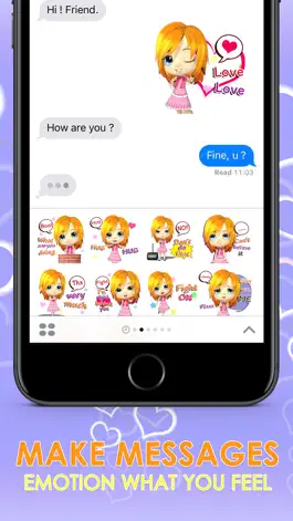 Game screenshot CrazyBell1 Eng Stickers for iMessage apk