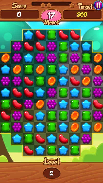 Sweet Jelly Garden Crush - Match 3 Games