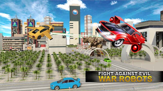 Real Flying Airplane Car: Futuristic War Jet Pilot(圖4)-速報App