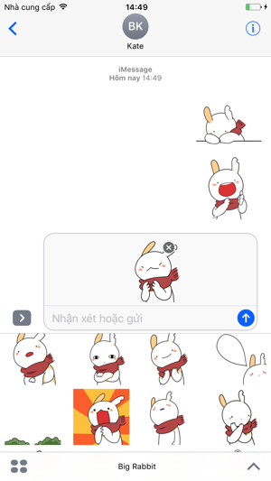 Big Rabbit - Animated Stickers And Emoti