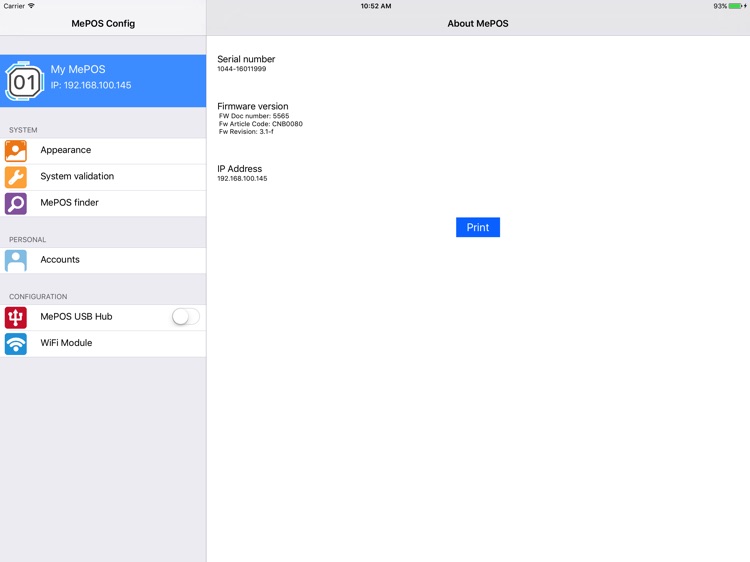 MePOS Config