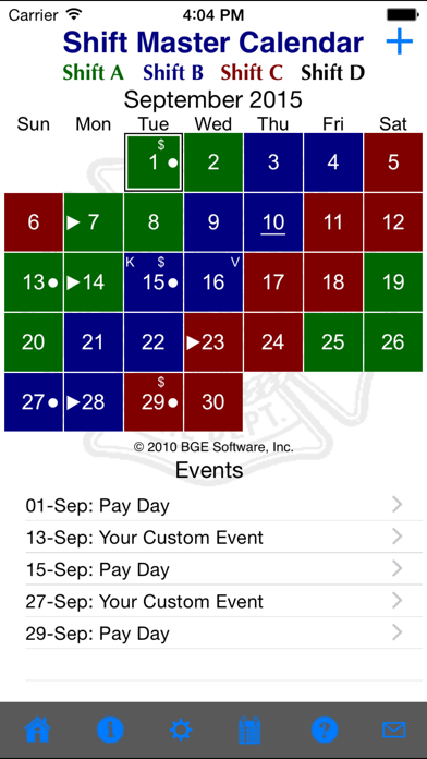 Shift Master Shift Calendar review screenshots