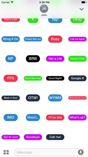 Colorful Words - daily text bubbles stickers(圖5)-速報App