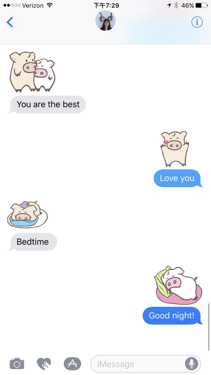 Toto Pig - Adorable Piggy Couple Animated Stickers screenshot-3