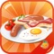 Cooking Eggs With Bacon to make breakfast