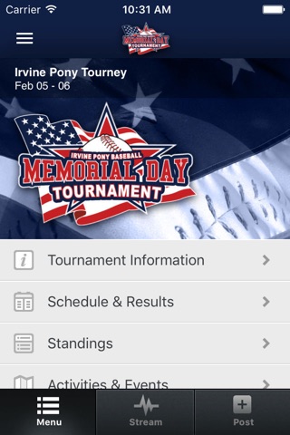 Irvine Memorial Day Tournament screenshot 2