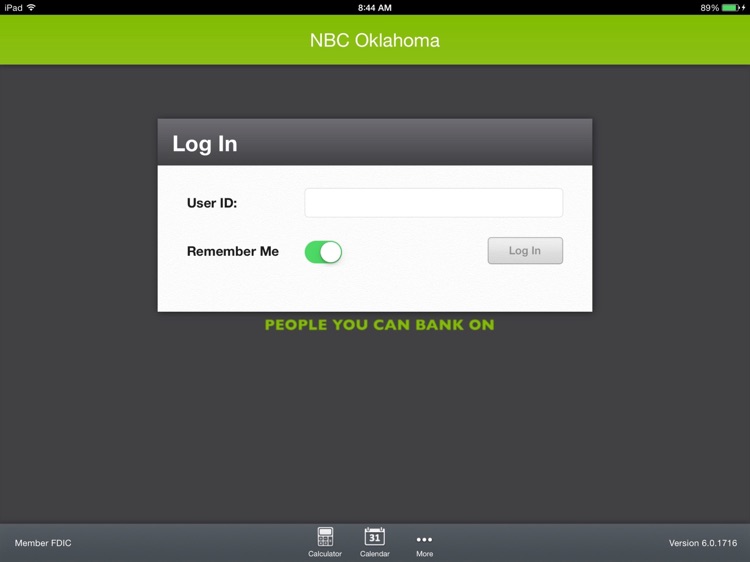 NBC Oklahoma Banking App for iPad