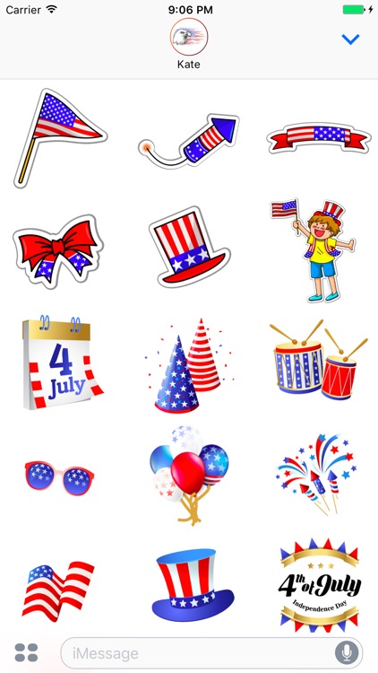 Happy 4th of July Stickers for Day celebration!