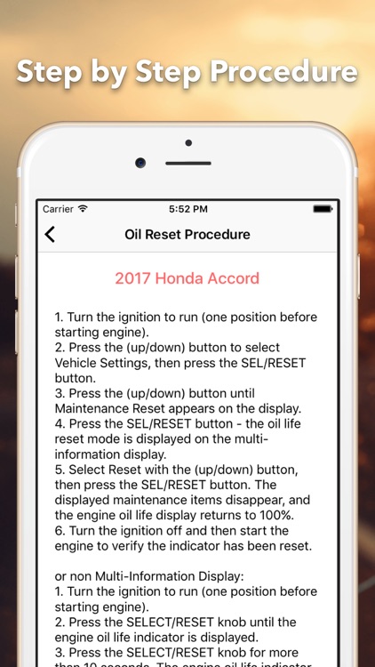 Oil Reset for Honda screenshot-4