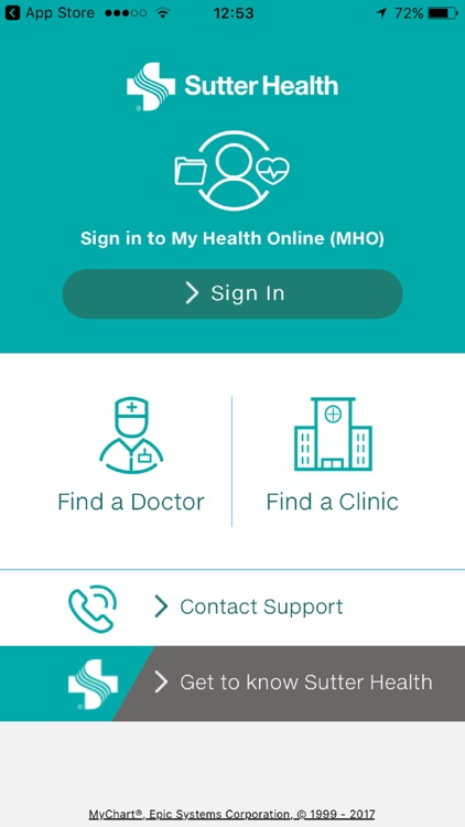 Sutter Health My Health Online screenshot-0