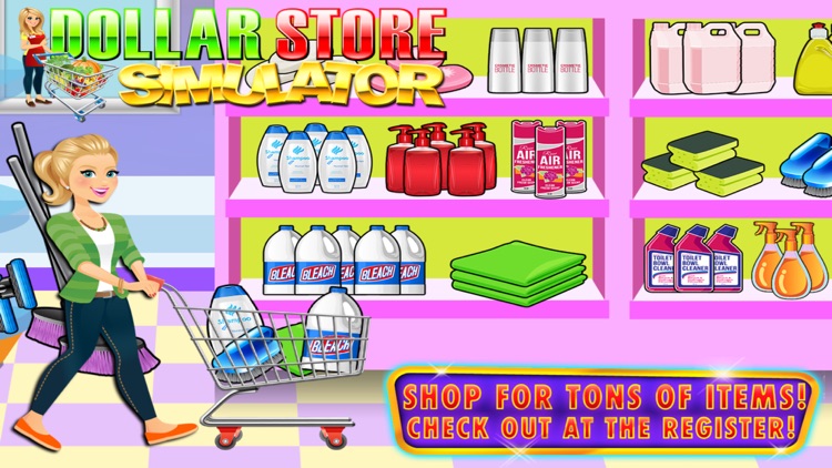 Supermarket Dollar Store Cashier - Kids Fun Games