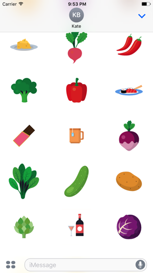 Food Eat Fruits and Vegetables Stickers Pack(圖3)-速報App