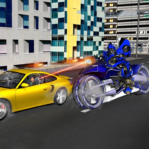 Monster Police Robot Moto Car Chase iOS App