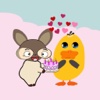 Duck & Chihuahua Emoji - Chubby & Little Couple