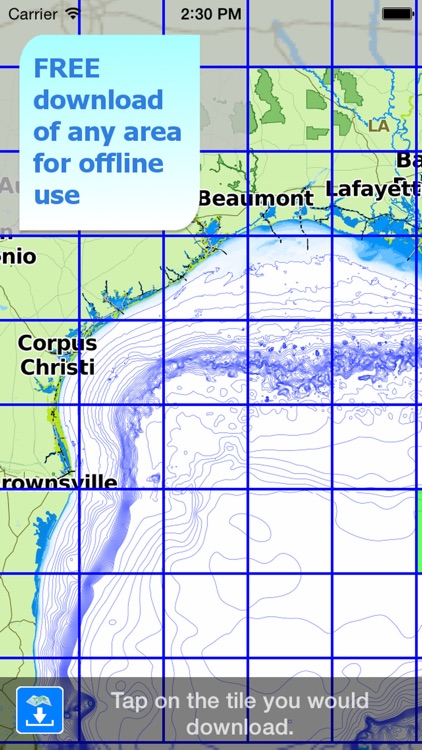 Aqua Map Alabama to Texas - GPS Nautical Charts screenshot-4