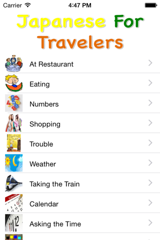 Pocket Japanese Phrases For Travelers Pro screenshot 3