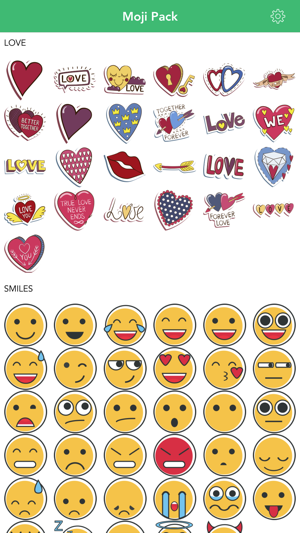 Moji Pack - Fun Emoji Set, Keyboard and Stickers(圖1)-速報App