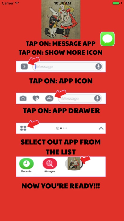 Alice's Adventures in Wonderland for iMessage