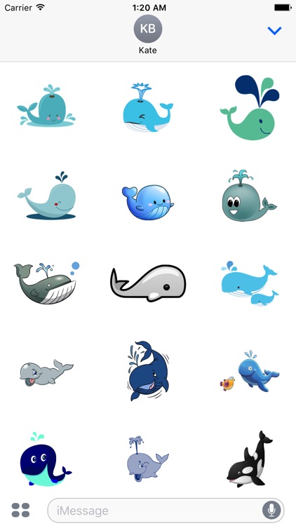 WhalesCute - Whales Emoji And Stickers Pack